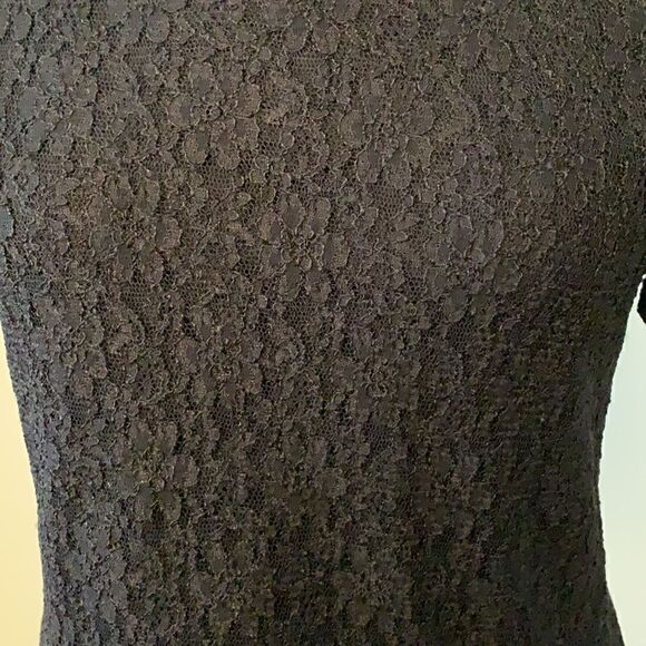 Black Floral Lace Shirt  - Picture 2 of 7